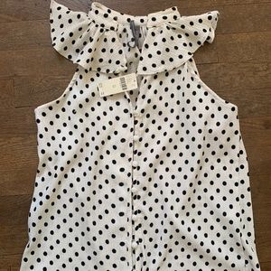 NWT Anthropologie Polka Dot Top